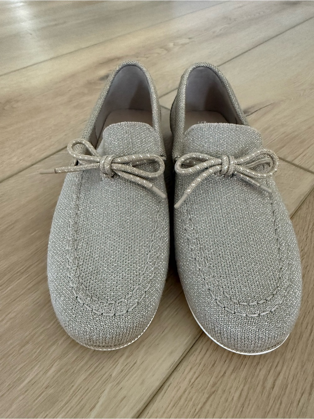 BN Rothy’s metallic boat shoes in 7.5